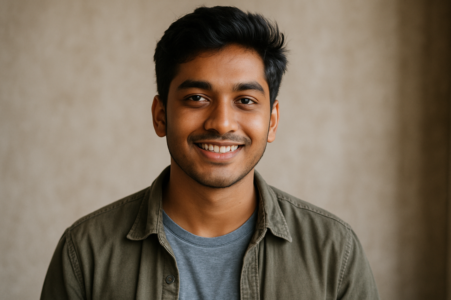 a Bengali male in his early twenties