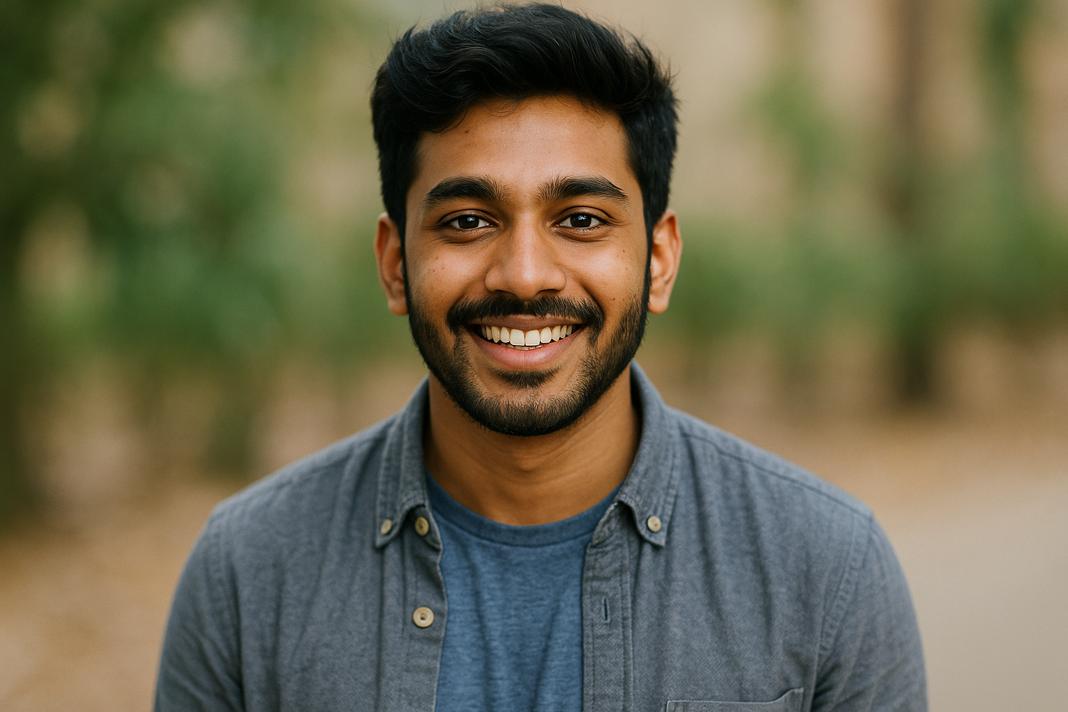 an Indian male in his twenties